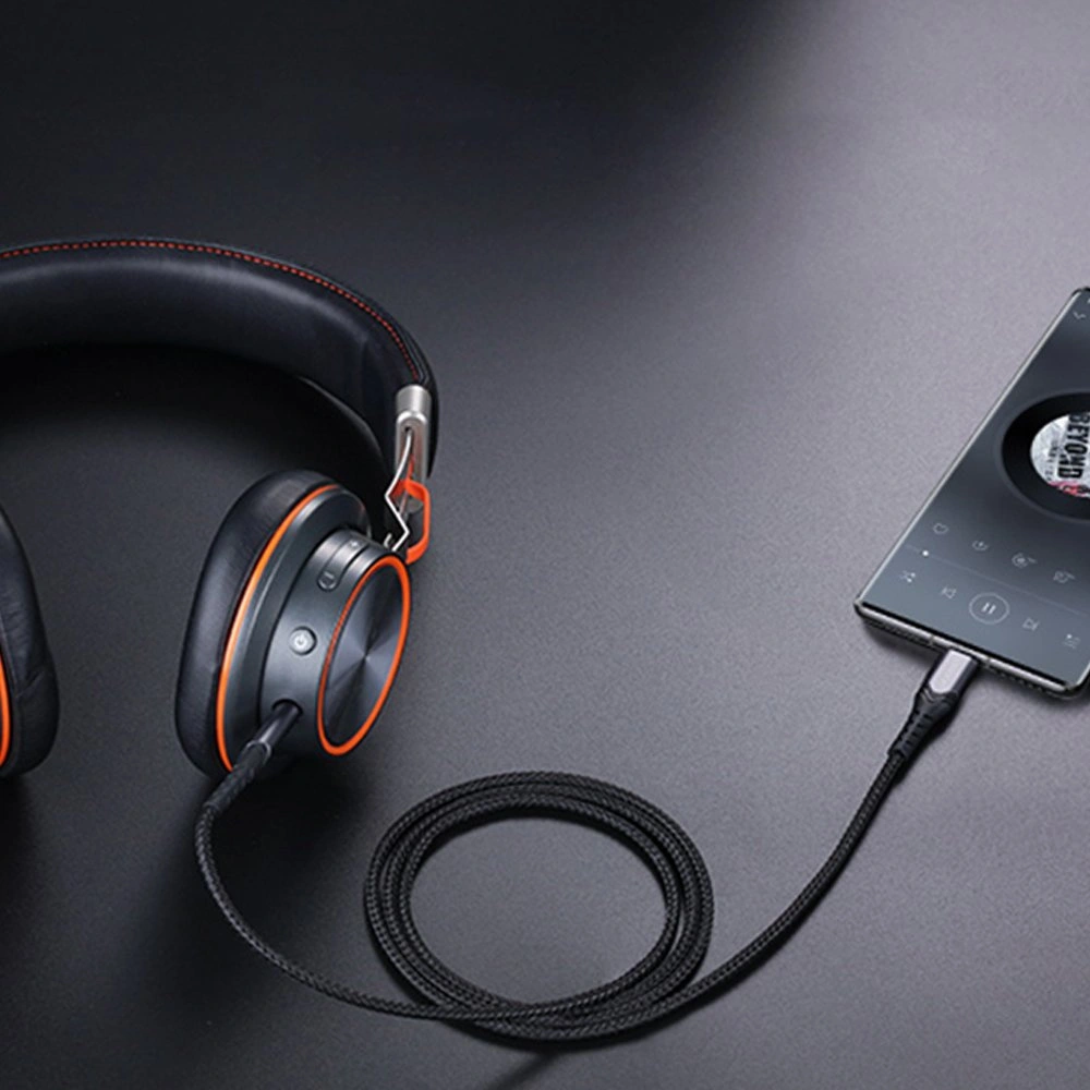 Hurtownia GSM - Audio-Kabel Joyroom AUX 3,5mm Mini-Klinke/USB-C 2m schwarz (SY-A03) - JYR205 - {ean13} - Hurt