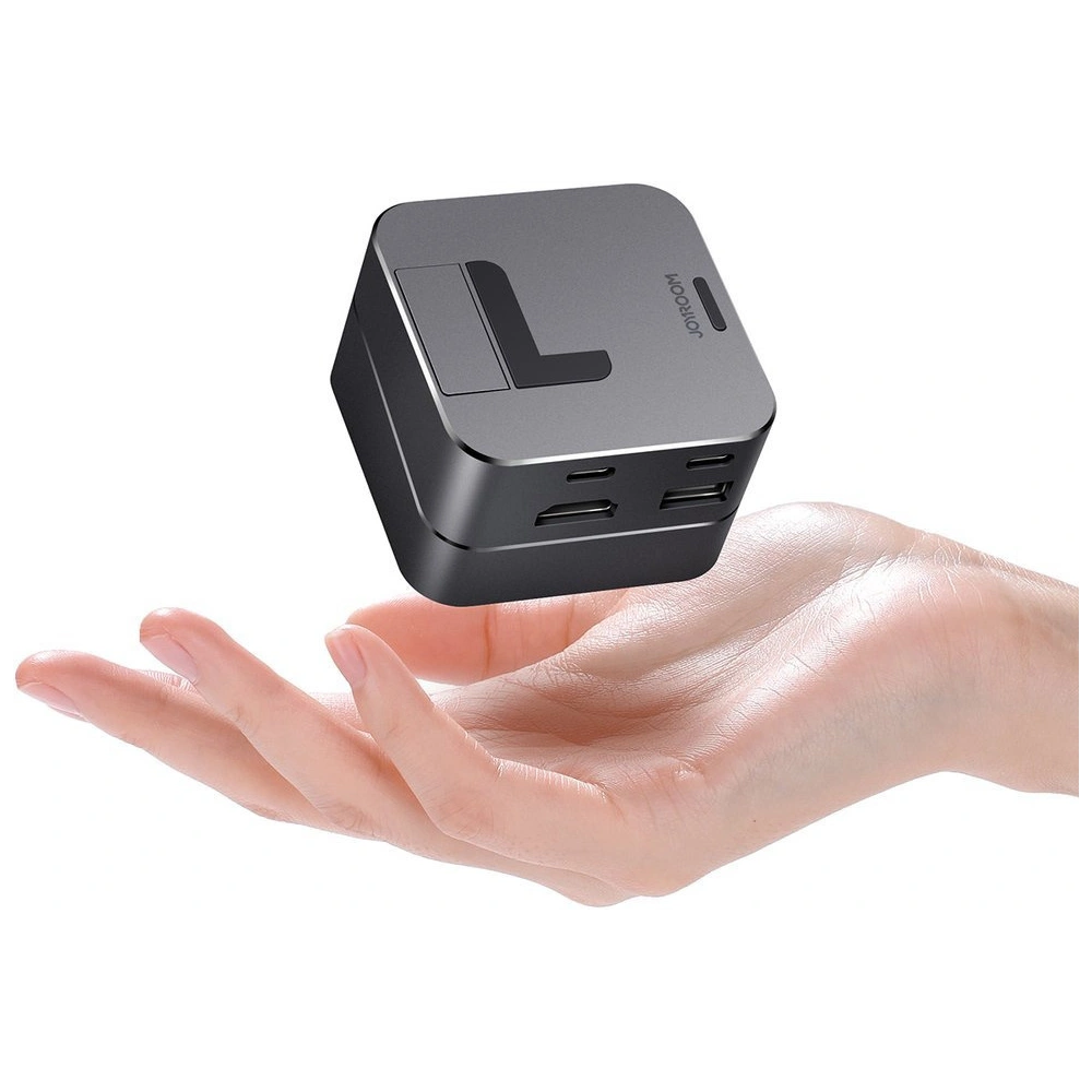 Hurtownia GSM - HUB Joyroom USB-C - USB 3.0/RJ45/HDMI/USB-C/Thunderbolt pentru Apple MacBook Pro gri (S-H121 Gray) - JYR212 - {ean13} - Hurt
