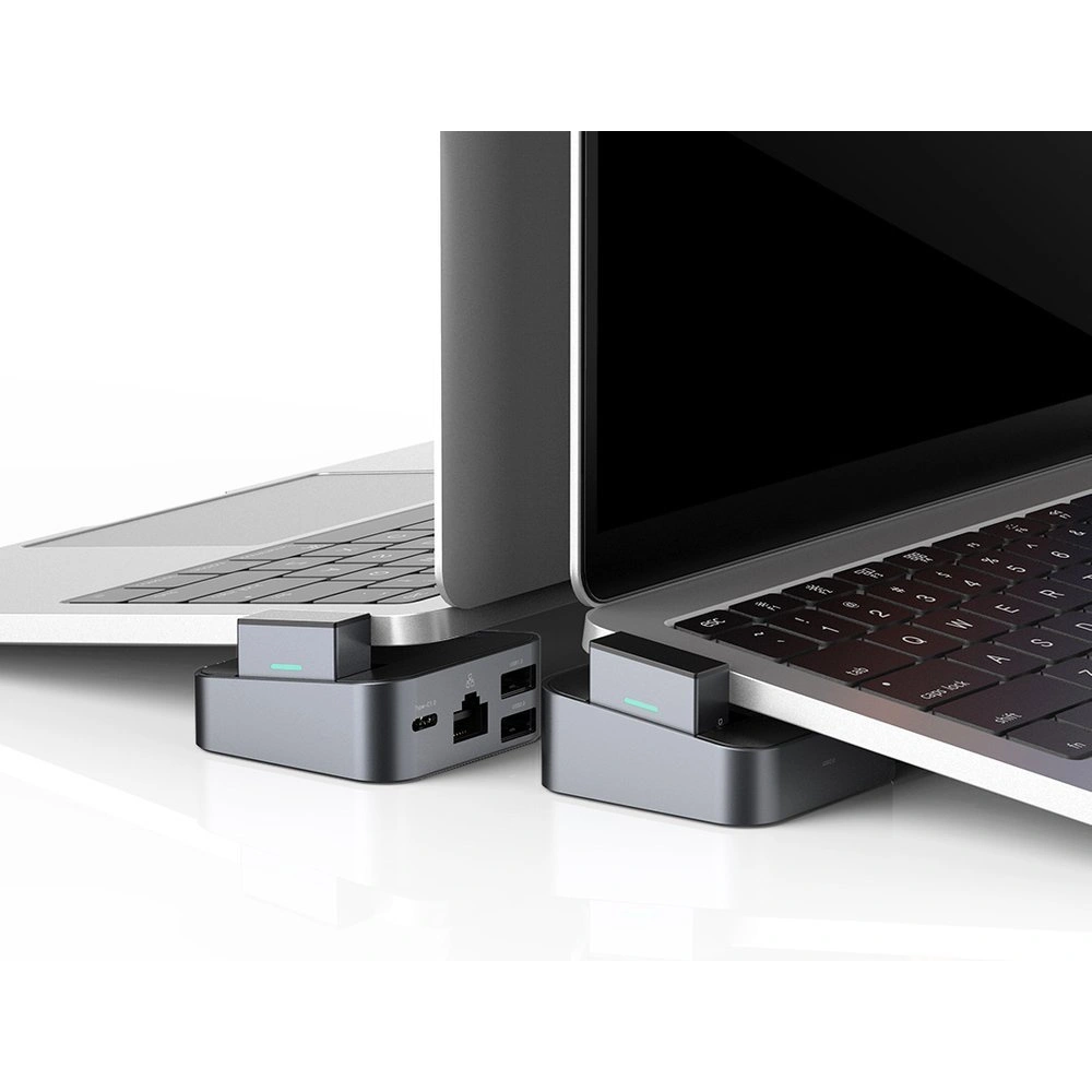 Hurtownia GSM - HUB Joyroom USB-C - USB 3.0/RJ45/HDMI/USB-C/Thunderbolt pro Apple MacBook Pro šedý (S-H121 Gray) - JYR212 - {ean13} - Hurt