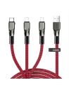 Kabel Joyroom 3w1 USB-Lightning/microUSB/USB-C 3,5A 480 Mbps 1,3m červený (S-1335K4)