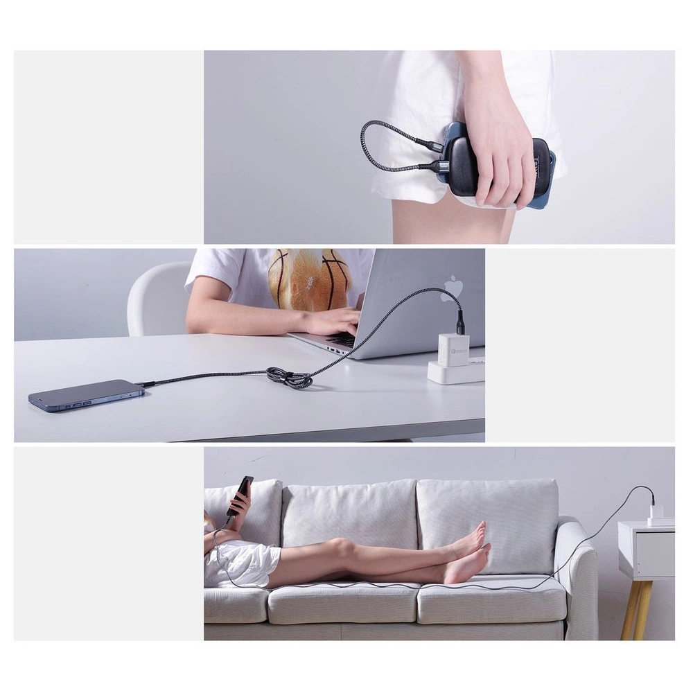 Hurtownia GSM - Kábelkészlet Joyroom N10 King Kong Sorozat USB/Lightning (0.25m + 1.2m + 2m) 2,4A piros [3 PACK] - JYR217 - {ean13} - Hurt
