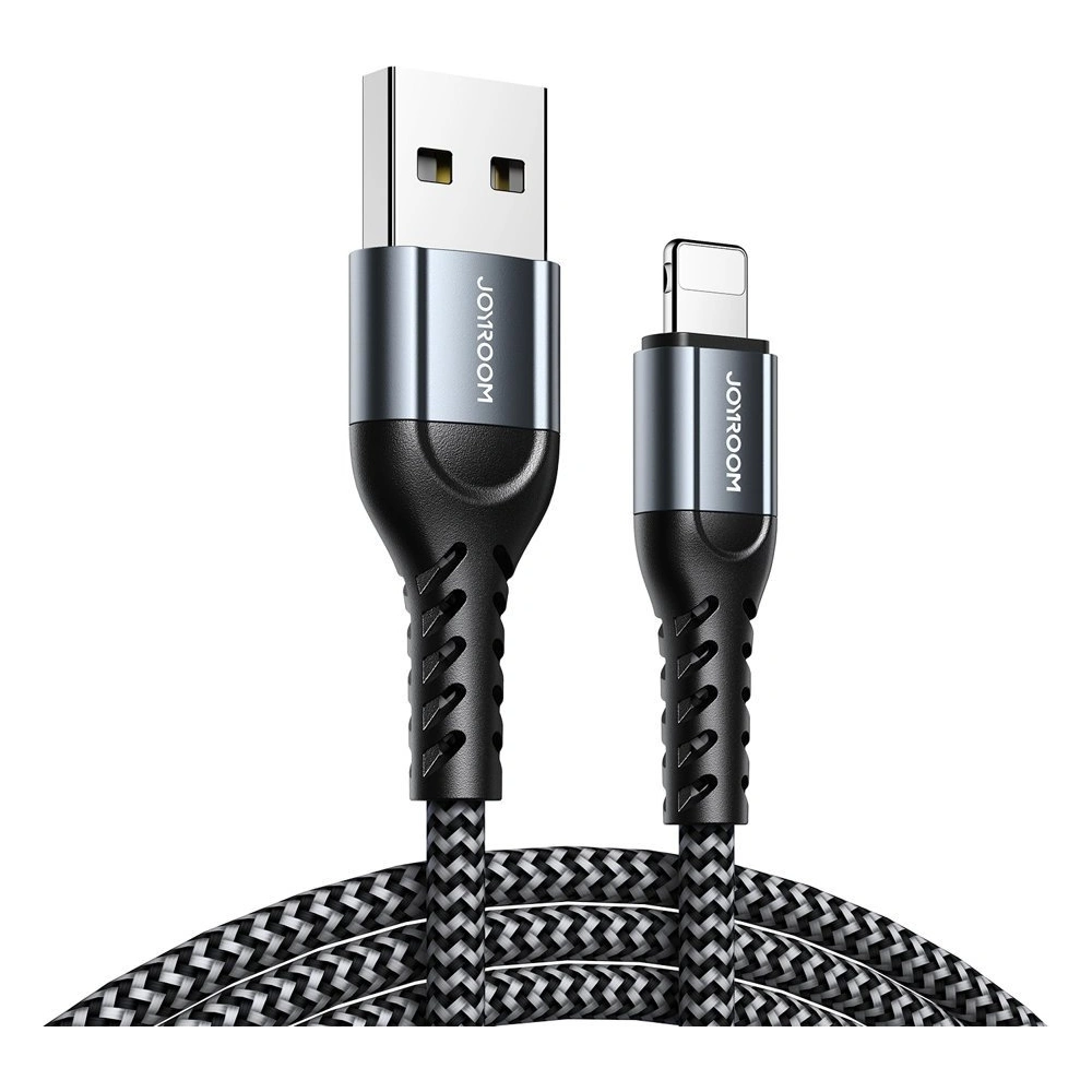 Hurtownia GSM - Zestaw kabli Joyroom N10 King Kong Series USB/Lightning (0.25m + 1.2m + 2m) 2,4A szare [3 PACK] - JYR218 - {ean13} - Hurt