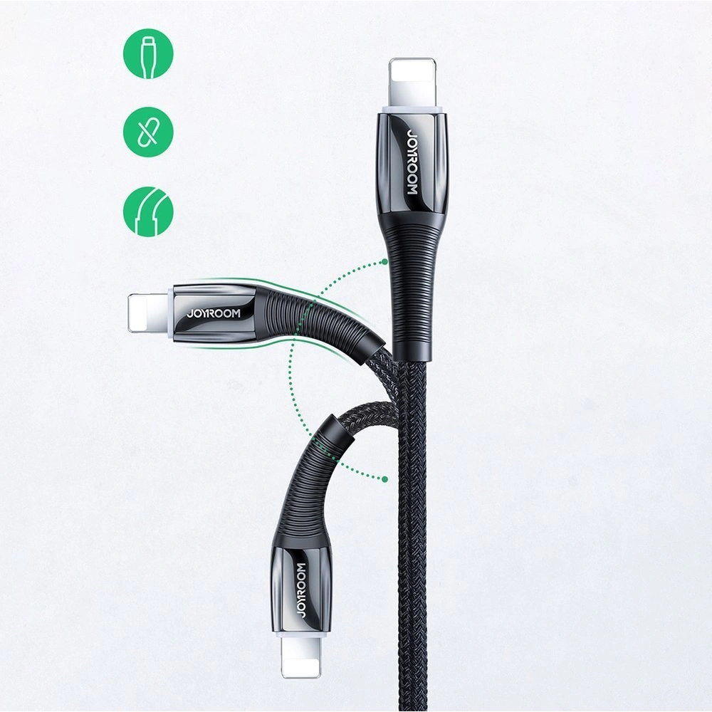 Hurtownia GSM - Kábel Joyroom USB-C/Lightning Power Delivery 20W 2,4A 1,2m fekete (S-1224K2 Fekete) - JYR220 - {ean13} - Hurt