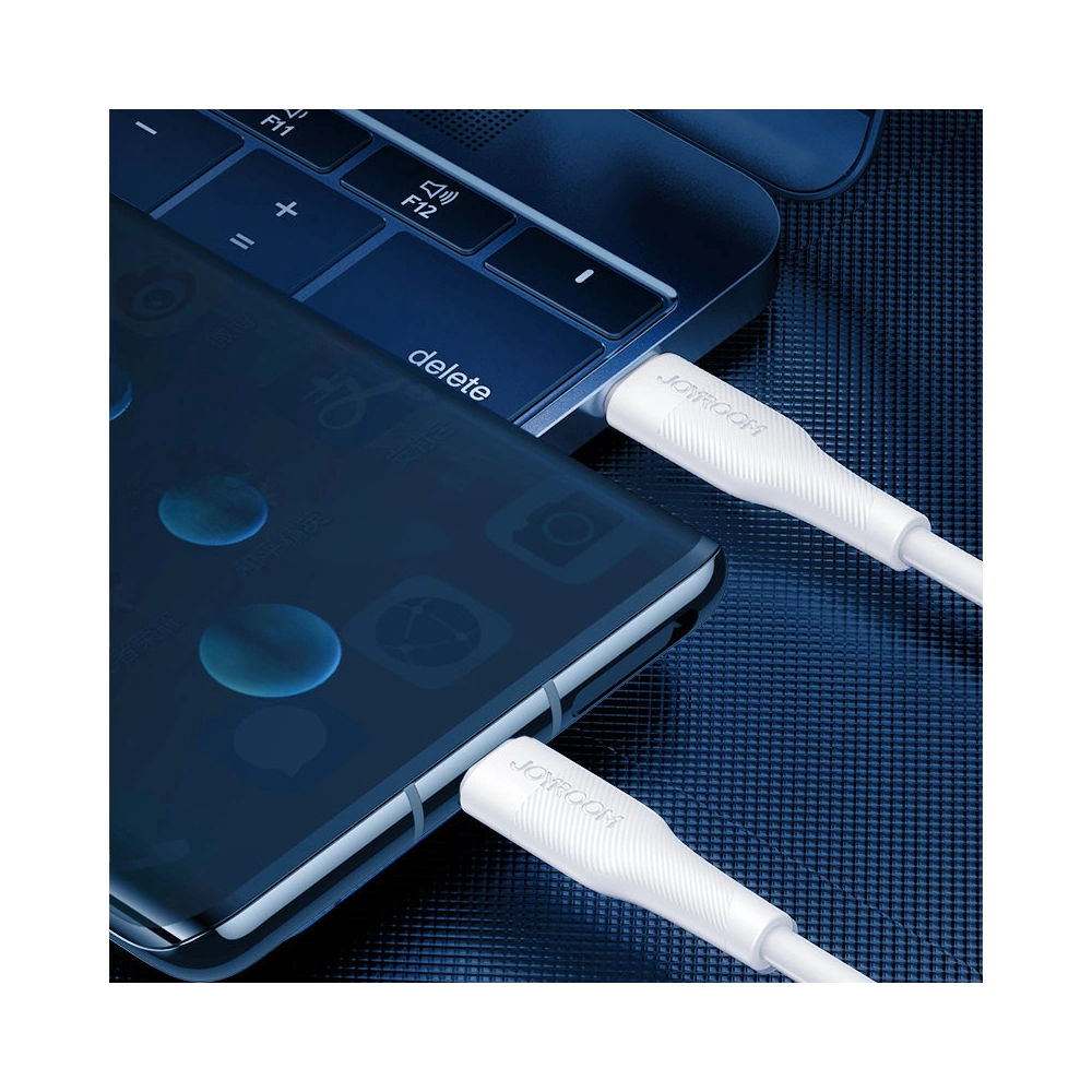 Hurtownia GSM - Kabel Joyroom USB/USB-C Power Delivery 60W 3A 0,25m bílý (S-02530M3 White) - JYR225 - {ean13} - Hurt