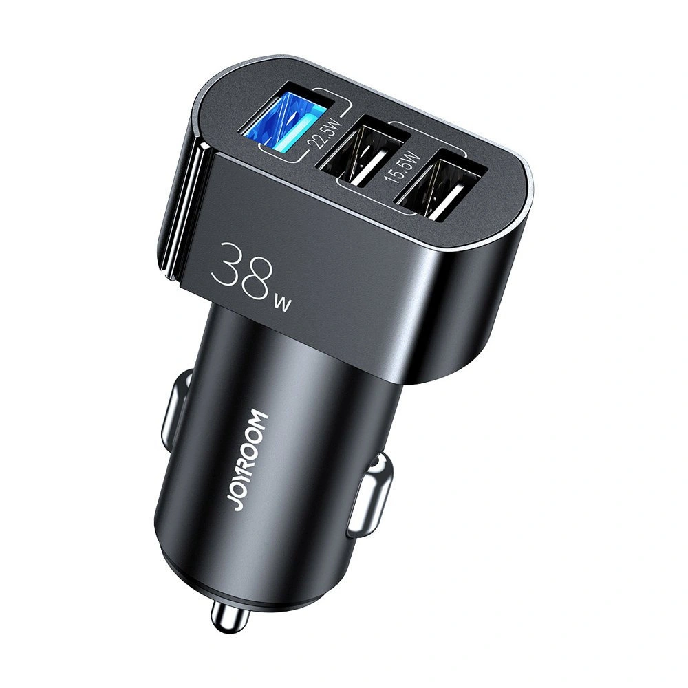 Hurtownia GSM - Autós töltő Joyroom QC 3.0 4,5A 38W 3x USB fekete (C-A19 fekete) - JYR226 - {ean13} - Hurt