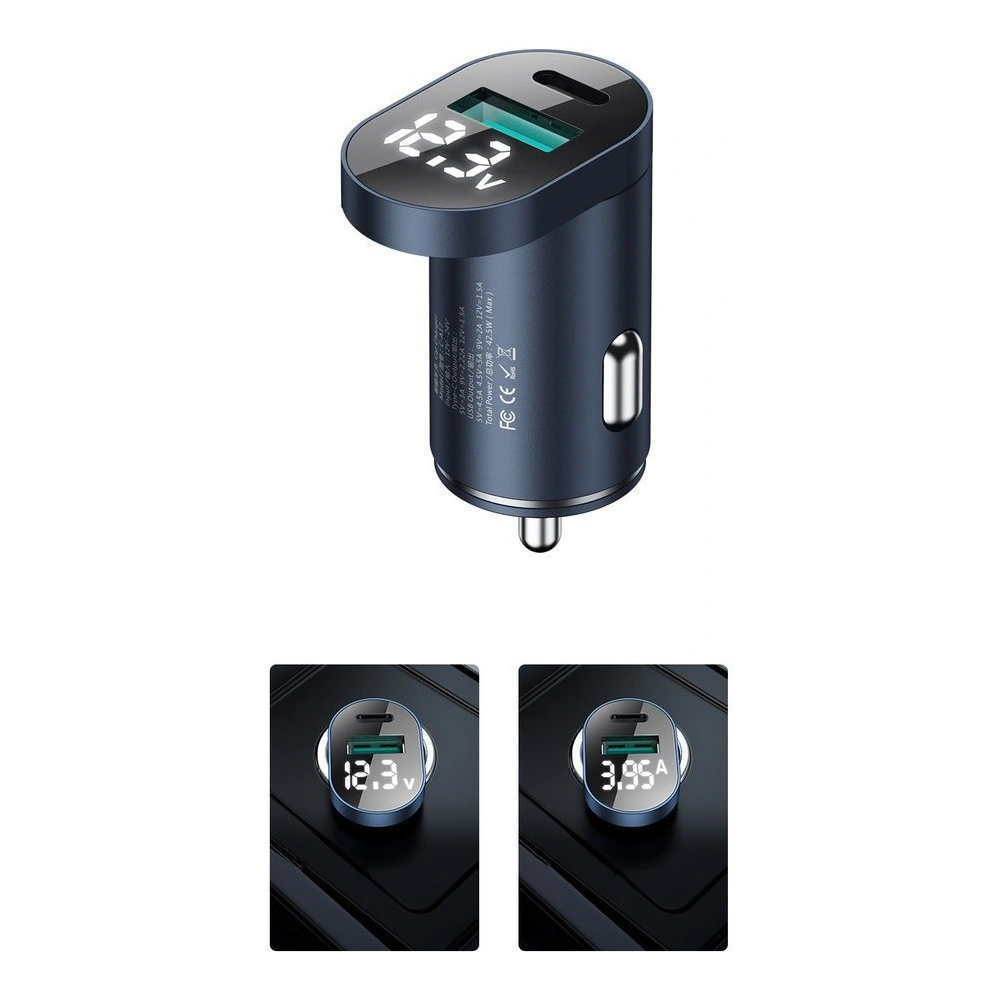 Wholesale Joyroom C-A17 fast car charger USB / USB-C 42,5W Quick Charge, Power Delivery, AFC, SCP blue - JYR228 - {ean13} - Hurt