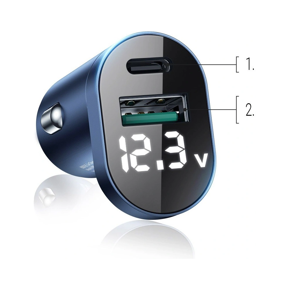 Hurtownia GSM - Autós töltő Joyroom C-A17 USB/USB-C 42,5W Gyors töltés, Power Delivery, AFC, SCP kék - JYR228 - {ean13} - Hurt