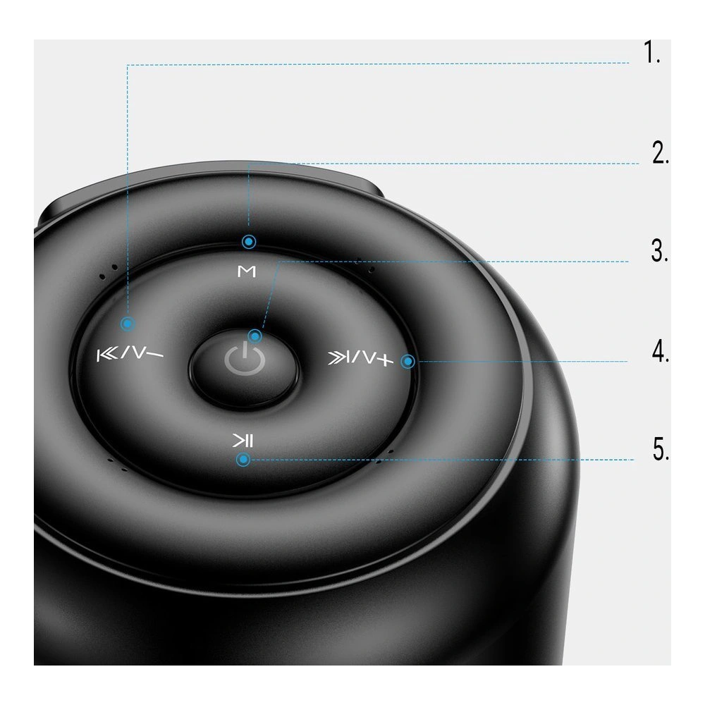 Hurtownia GSM - Kabelloser Lautsprecher Joyroom 5W Bluetooth schwarz (JR-ML01) - JYR229 - {ean13} - Hurt