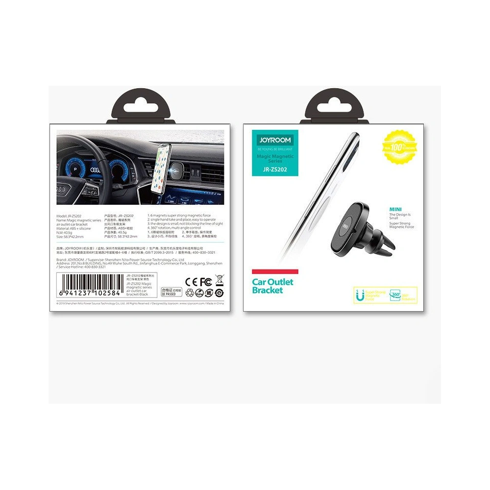 Hurtownia GSM - Magnetische Auto-Halterung Joyroom für Lüftungsgitter schwarz (JR-ZS202) - JYR230 - {ean13} - Hurt