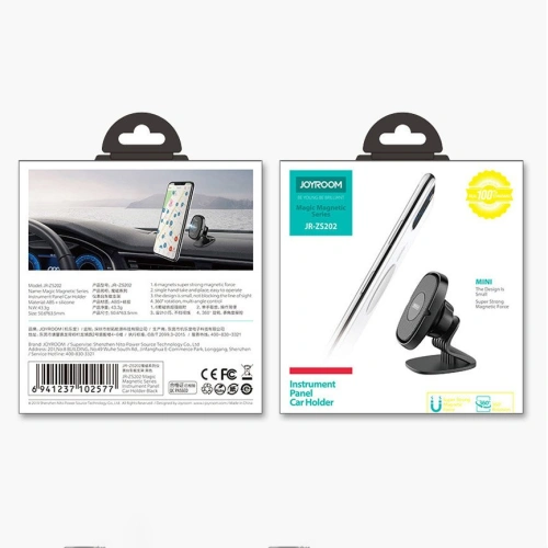 Uchwyt samochodowy magnetyczny Joyroom na deskę rozdzielczą czarny (JR-ZS202)