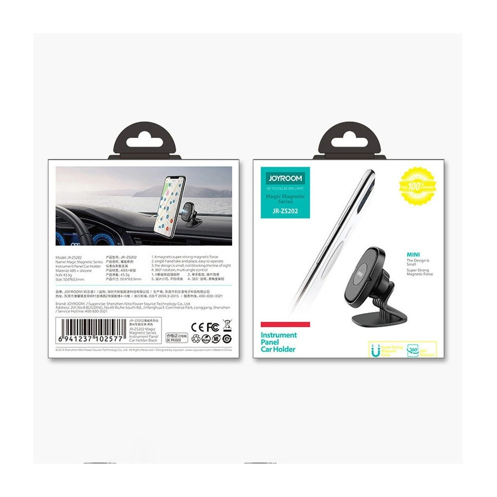 Hurtownia GSM - Magnetický automobilový držák Joyroom na palubní desku černý (JR-ZS202) - JYR231 - {ean13} - Hurt