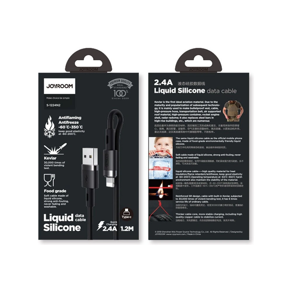 Hurtownia GSM - Kabel Joyroom USB/Lightning 2,4A 1,2m (S-1224N2 Schwarz) - JYR232 - {ean13} - Hurt