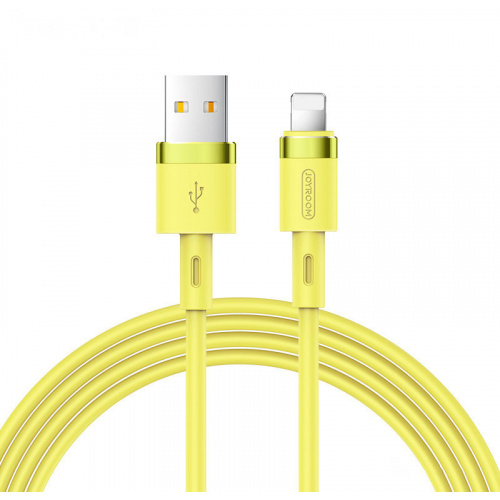Joyroom Distributor - 6941237109316 - JYR234 - Joyroom USB - Lightning cable 2,4A 1,2 m (S-1224N2 Yellow) - B2B homescreen