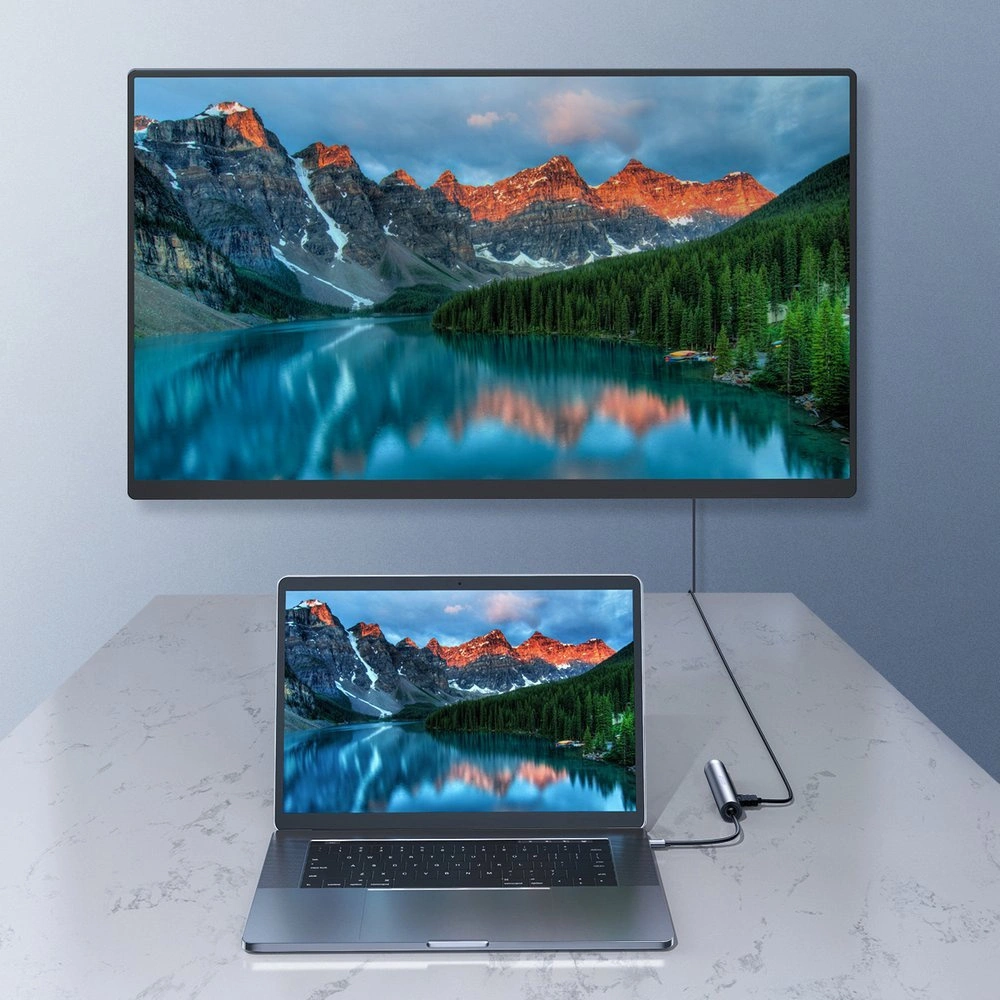 Hurtownia GSM - HUB Joyroom 7w1 USB-C 100W/HDMI 4K 30 Hz/RJ-45/SD és microSD kártyaolvasó/2x USB 3.0 (S-H111) - JYR239 - {ean13} - Hurt