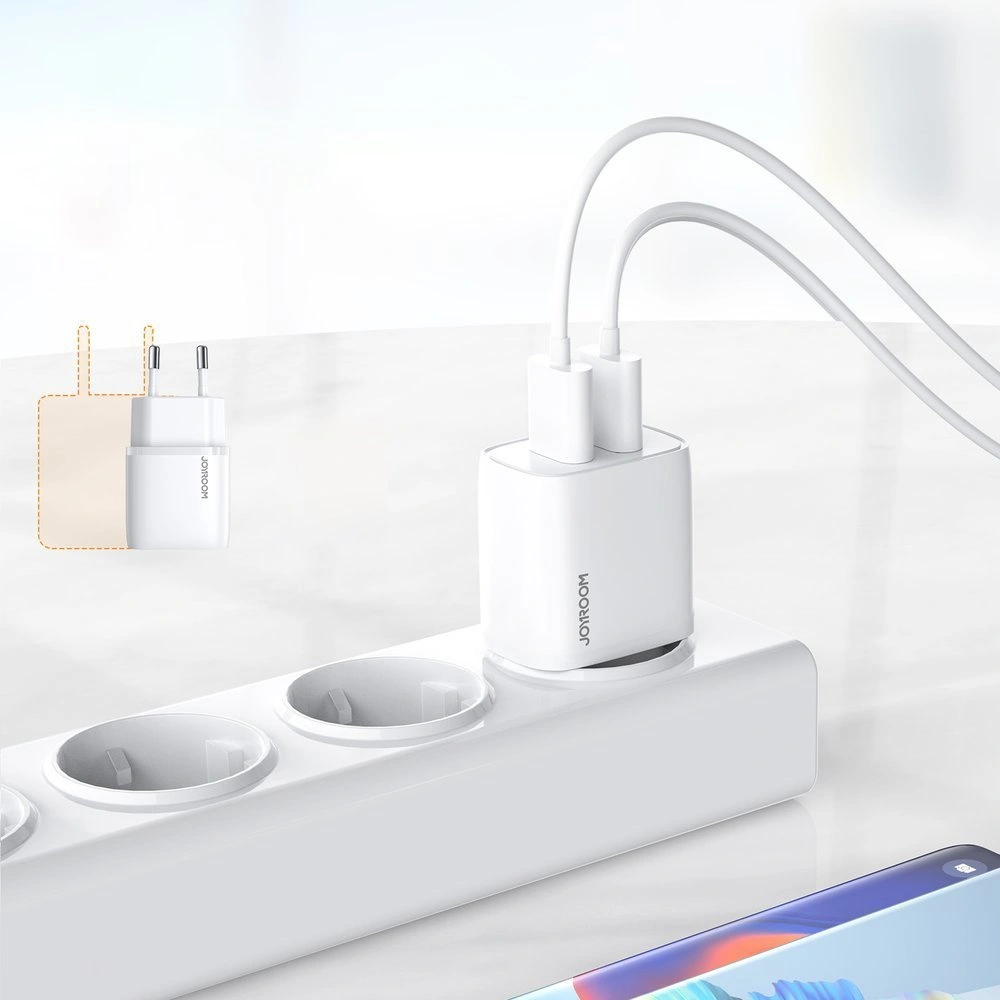 Hurtownia GSM - Síťová nabíječka Joyroom 2x USB 2,1 A bílá (L-2A101) - JYR244 - {ean13} - Hurt