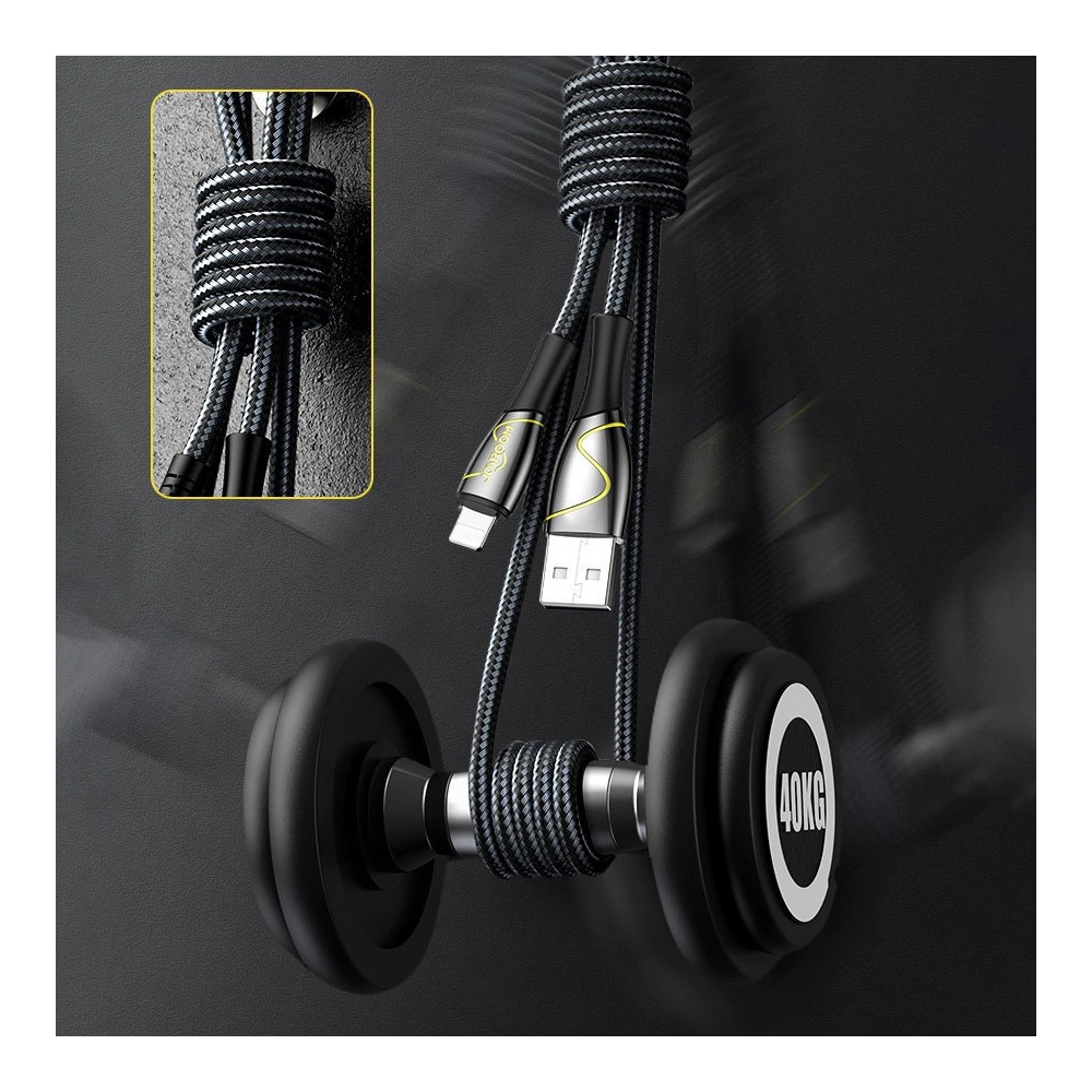 Hurtownia GSM - Cablul Joyroom Mermaid Series USB/Lightning 2,4A 1,2m negru (S-1230K6) - JYR246 - {ean13} - Hurt