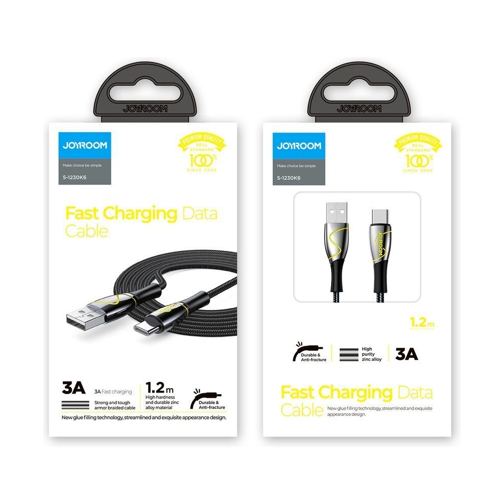 Hurtownia GSM - Kabel Joyroom Mermaid Series USB 3.1/USB-C 3A 1,2m schwarz (S-1230K6) - JYR248 - {ean13} - Hurt