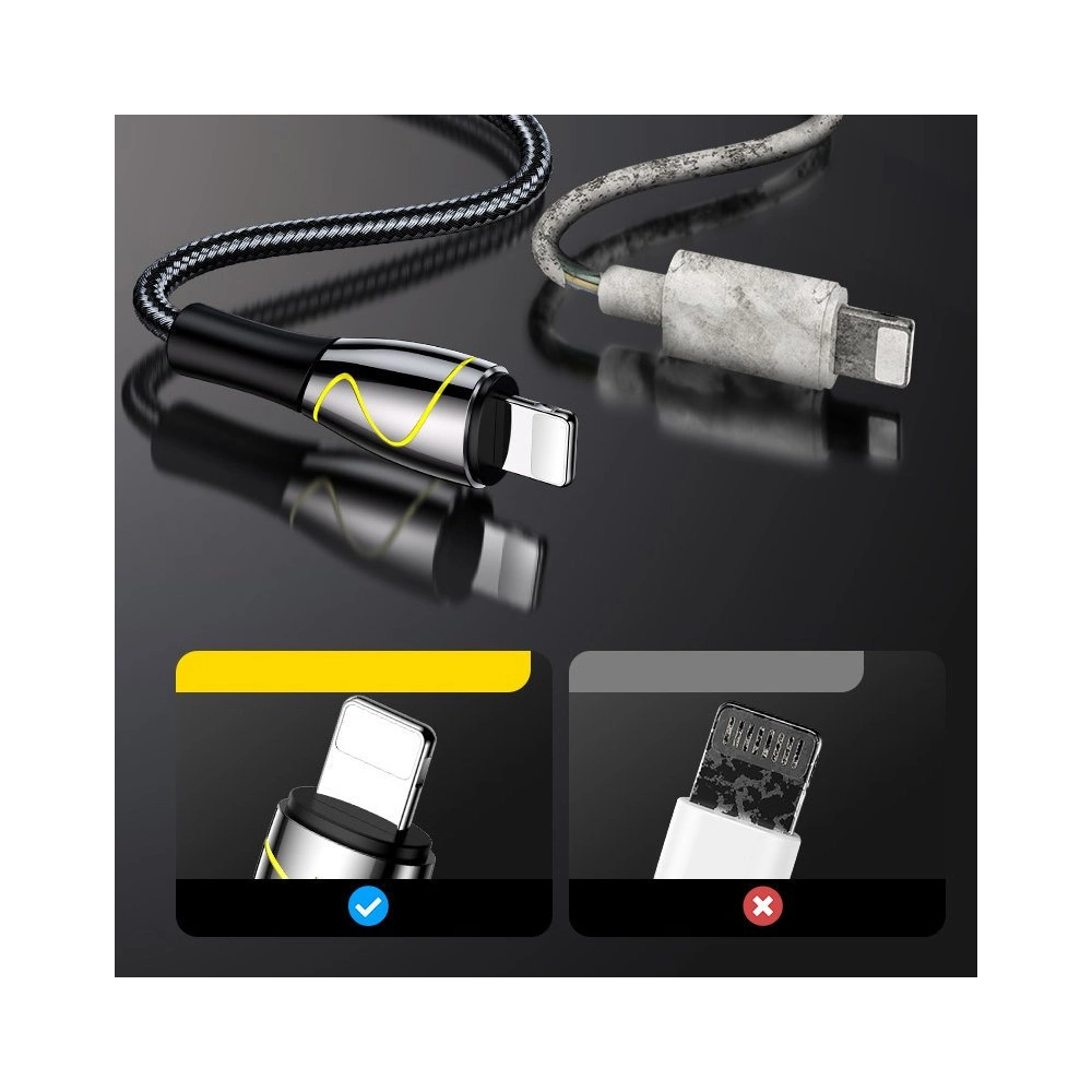 Hurtownia GSM - Kabel Joyroom Mermaid Series USB/Lightning 2,4A 2m schwarz (S-2030K6) - JYR247 - {ean13} - Hurt