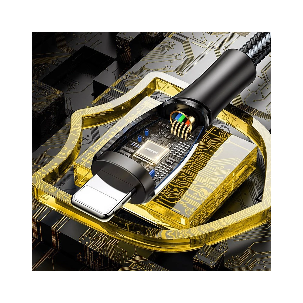 Hurtownia GSM - Kábel Joyroom Mermaid Series USB/USB-C 3A 2m fekete (S-2030K6) - JYR249 - {ean13} - Hurt