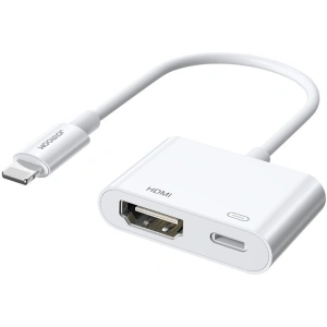 Hurtownia GSM - Adaptor Joyroom Lightning (masculin)/HDMI (feminin) + Lightning (feminin) FullHD 1080p 60Hz alb (S-H141 alb) - JYR250 - {ean13} - Hurt