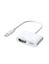 Adapter Joyroom Lightning (férfi)/HDMI (női) + Lightning (női) FullHD 1080p 60Hz fehér (S-H141 white)