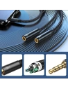 Hurtownia GSM - Kabel Joyroom rozbočovač AUX 3,5mm mini jack (mužský)/2x 3,5mm mini jack (ženský) 0,2m černý (SY-A04) - JYR251 - {ean13} - Hurt