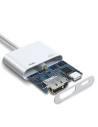 Hurtownia GSM - Adapter Joyroom Lightning (férfi)/HDMI (női) + Lightning (női) FullHD 1080p 60Hz fehér (S-H141 white) - JYR250 - {ean13} - Hurt
