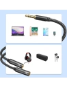 Wholesale Joyroom headphones splitter audio cable AUX 3,5 mm mini jack (male) - 2x 3,5 mm mini jack (female) 0,2m black (SY-A04) - JYR251 - {ean13} - Hurt