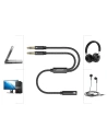 Wholesale Joyroom AUX splitter cable 3.5 mm mini jack (female) - 2x 3.5 mm mini jack (male - microphone and headphones) 0.2 m black (SY-A05) - JYR252 - {ean13} - Hurt