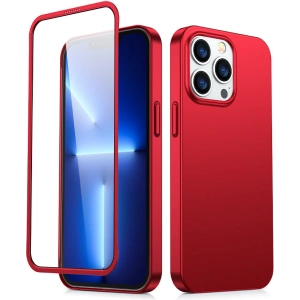 Hurtownia GSM - Etui Joyroom 360 Full Case + sticlă Apple iPhone 13 Pro Max roșu (JR-BP928 red) - JYR277 - {ean13} - Hurt
