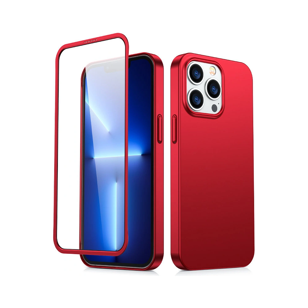 Hurtownia GSM - Etui Joyroom 360 Full Case + szkło Apple iPhone 13 Pro Max czerwony (JR-BP928 red) - JYR277 - {ean13} - Hurt