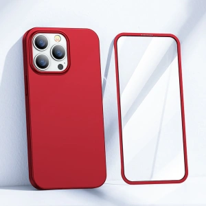 Hurtownia GSM - Etui Joyroom 360 Full Case + sticlă Apple iPhone 13 Pro Max roșu (JR-BP928 red) - JYR277 - {ean13} - Hurt