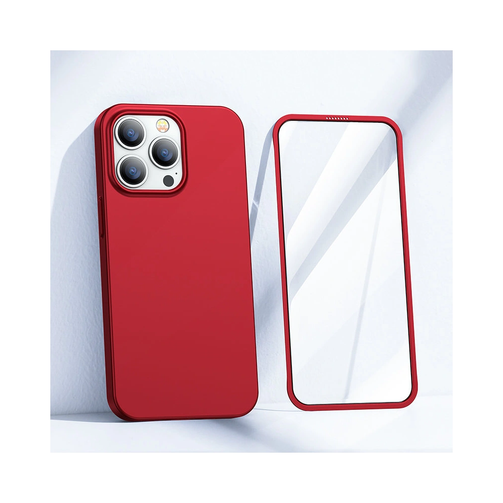 Hurtownia GSM - Etui Joyroom 360 Full Case + szkło Apple iPhone 13 Pro Max czerwony (JR-BP928 red) - JYR277 - {ean13} - Hurt