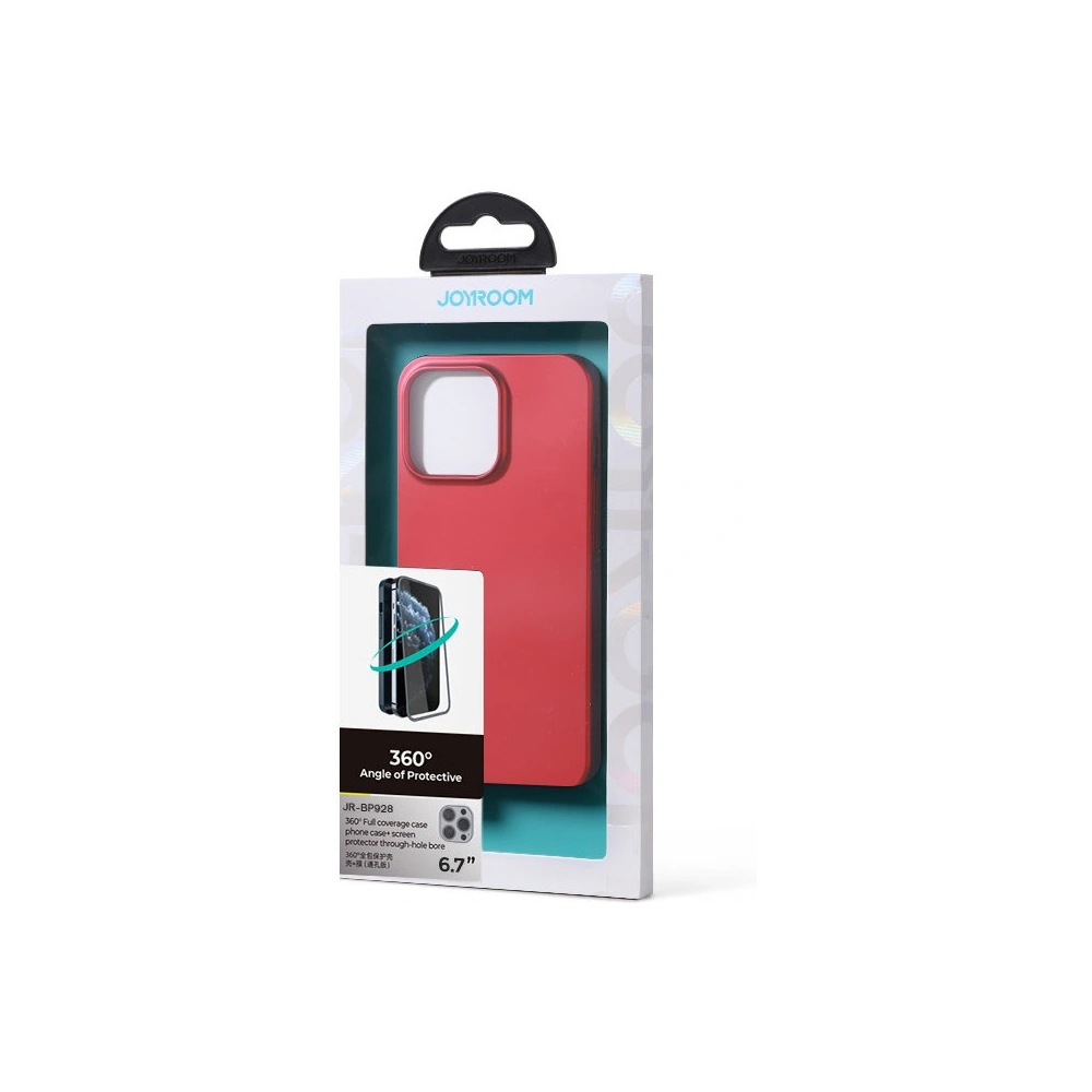 Hurtownia GSM - Etui Joyroom 360 Full Case + szkło Apple iPhone 13 Pro Max czerwony (JR-BP928 red) - JYR277 - {ean13} - Hurt