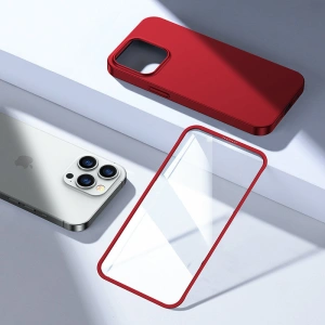 Hurtownia GSM - Etui Joyroom 360 Full Case + sticlă Apple iPhone 13 Pro Max roșu (JR-BP928 red) - JYR277 - {ean13} - Hurt