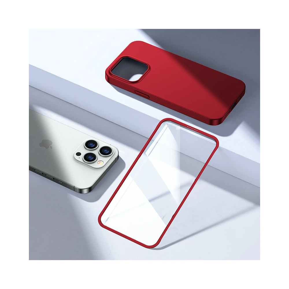 Hurtownia GSM - Etui Joyroom 360 Full Case + szkło Apple iPhone 13 Pro Max czerwony (JR-BP928 red) - JYR277 - {ean13} - Hurt