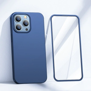 Wholesale Joyroom 360 Full Case + tempered glass Apple iPhone 13 Pro (JR-BP935 blue) - JYR282 - {ean13} - Hurt
