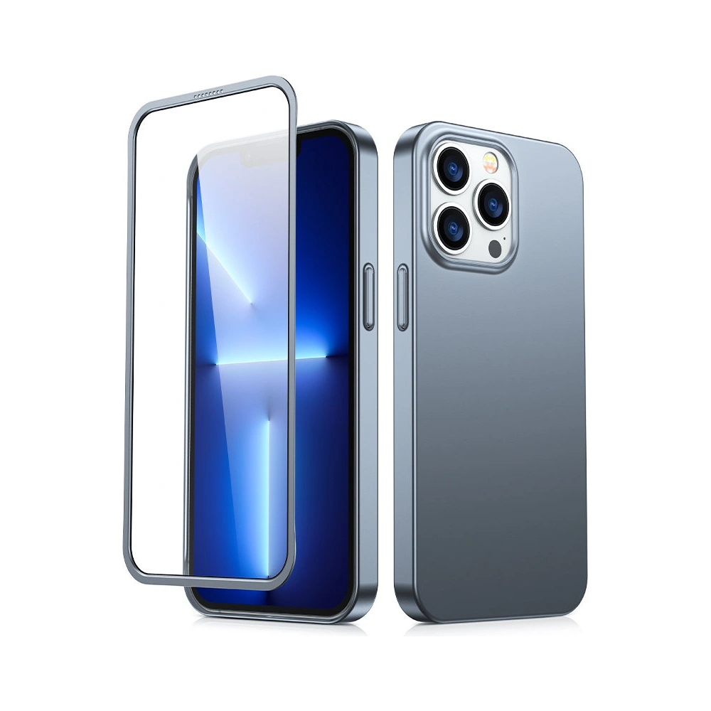 Hurtownia GSM - Etui Joyroom 360 Full Case + sticlă Apple iPhone 13 Pro gri (JR-BP935 tranish) - JYR283 - {ean13} - Hurt