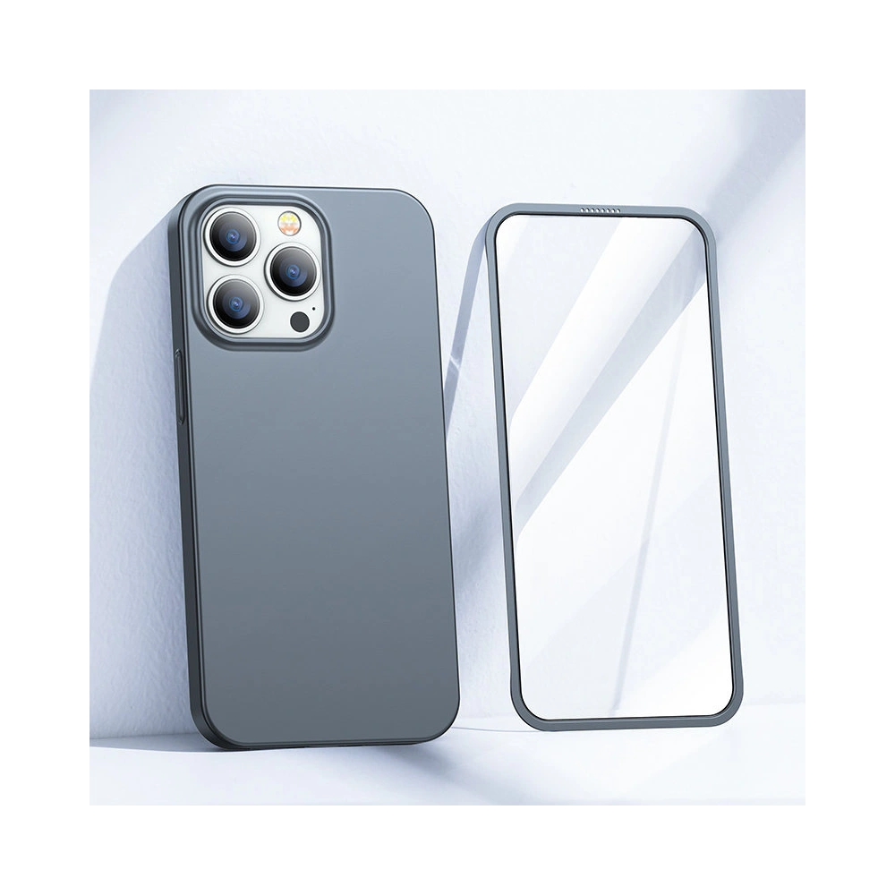 Hurtownia GSM - Etui Joyroom 360 Full Case + sticlă Apple iPhone 13 Pro gri (JR-BP935 tranish) - JYR283 - {ean13} - Hurt