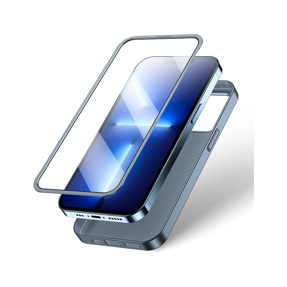 Hurtownia GSM - Etui Joyroom 360 Full Case + sticlă Apple iPhone 13 Pro gri (JR-BP935 tranish) - JYR283 - {ean13} - Hurt