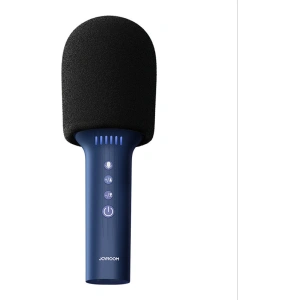 Wholesale Joyroom wireless karaoke microphone with Bluetooth 5.0 speaker 1200mAh blue (JR-MC5Blue) - JYR295 - {ean13} - Hurt