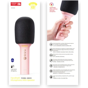 Wholesale Joyroom wireless karaoke microphone with Bluetooth 5.0 speaker 1200mAh blue (JR-MC5Blue) - JYR295 - {ean13} - Hurt