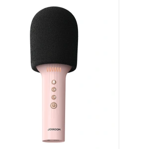 Wholesale Joyroom wireless karaoke microphone with Bluetooth 5.0 speaker 1200mAh pink (JR-MC5 Pink) - JYR296 - {ean13} - Hurt