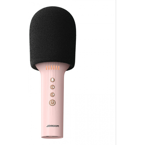 Joyroom Distributor - 6941237185266 - JYR296 - Joyroom wireless karaoke microphone with Bluetooth 5.0 speaker 1200mAh pink (JR-MC5 Pink) - B2B homescreen