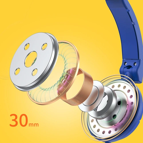 Słuchawki nauszne Joyroom 3,5mm mini jack dziecięce różowy (JR-HC1 pink)