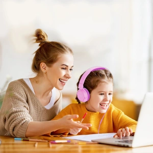 Wholesale Joyroom on-ear headphones 3.5mm mini jack for children kids blue (JR-HC1 blue) - JYR298 - {ean13} - Hurt