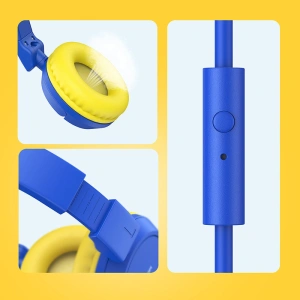 Hurtownia GSM - Sluchátka na uši Joyroom 3,5mm mini jack dětské modré (JR-HC1 blue) - JYR298 - {ean13} - Hurt