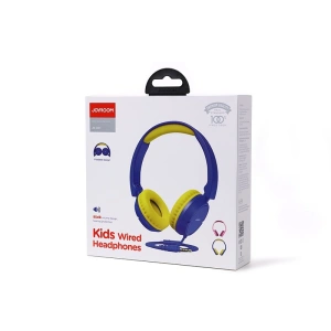 Hurtownia GSM - Sluchátka na uši Joyroom 3,5mm mini jack dětské modré (JR-HC1 blue) - JYR298 - {ean13} - Hurt