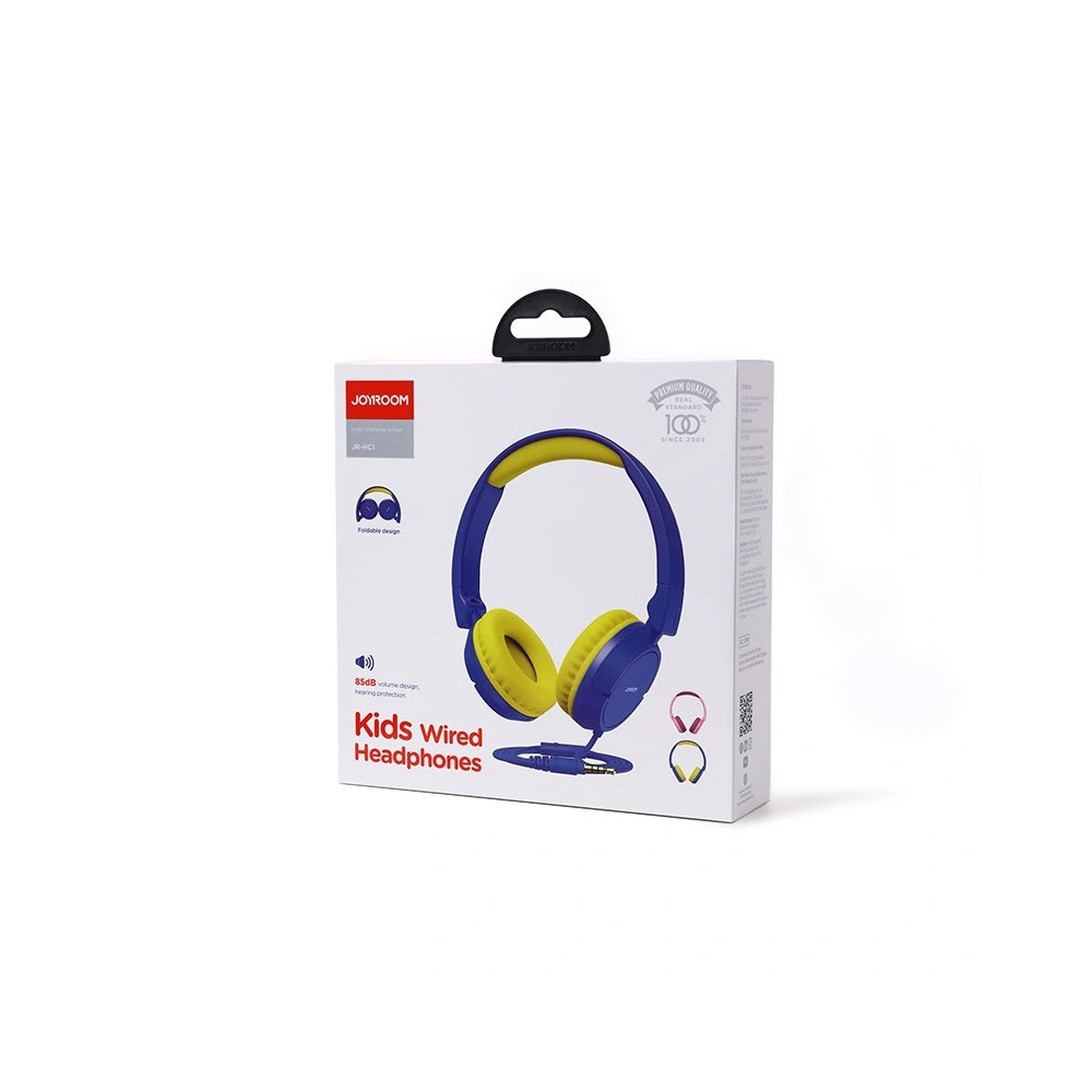 Hurtownia GSM - Căști over-ear Joyroom jack mini de 3,5 mm pentru copii, albastre (JR-HC1 blue) - JYR298 - {ean13} - Hurt