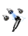 Kabel magnetyczny Joyroom 3w1 USB-Lightning/USB-C/microUSB do ładowania 2,4A 1,2m czarny (S-1224X2 LCM black)